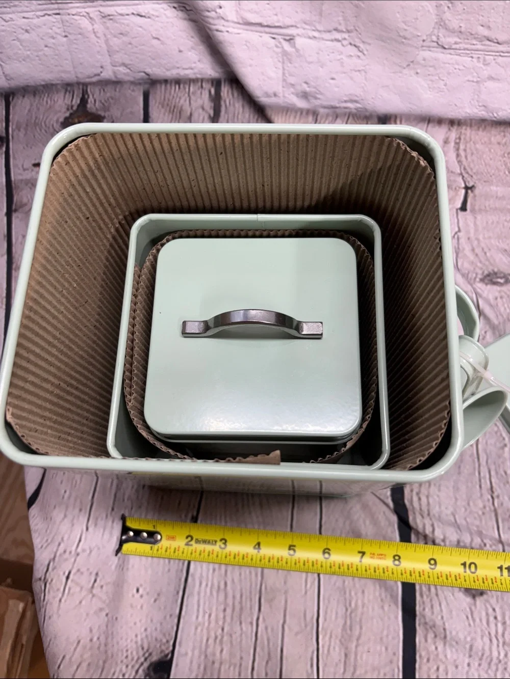 Mint Green Laundry Storage Canister Set - 3 Piece